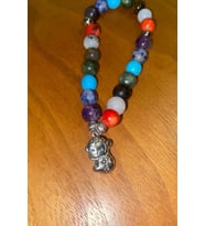 Çİn Takvimi Burçları Çharm 7 Çakra Doğal Taş Bileklik Hand Made El İşi Feng Shui Ejderha Yılı Koruyu