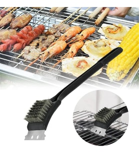 Mangal BBQ Izgara Temizlik Fırçası Paslanmaz Çelik Temizlik Fırçası