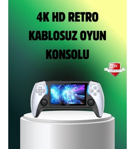 Şarjlı 4 Saat Oyun Süreli Tv Bağlantılı Retro Oyun Konsolu