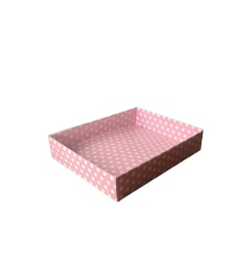 Asetat Kapaklı Karton Kutu 12X15X3 (25 Adet)  Puantiyeli Pembe