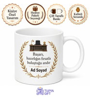 Terfi Edip Oda Değiştirenlere Yönetici Masası Başarı Plaketi Kupa Hediye Bardak