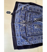 Miss İpek Life Zarif Paisley Desenli İpeksi Şal 70 x 180 (Lacivert-Mavi)