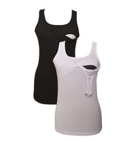 LuvmaBelly MYRA1502_1503 Emzirme atlet seti (Siyah - Beyaz)