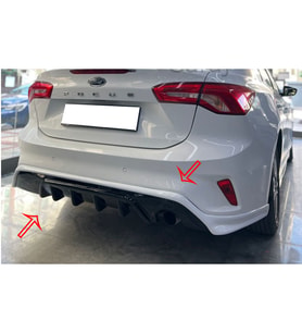 Ford Focus 4 Sedan Arka Ek Siyah Plastik  2019 2020 2011 2022