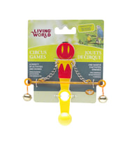 Living World Kuş Oyuncağı Denge Çubuğu Sarı/Kırmızı