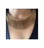 MARKA MODEL DORİKA SALLANTILI CHOKER KOLYE ACR7647 (Rose)
