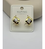 Xuping Gold Kare Taşlı Küpe - 25-xpkp198