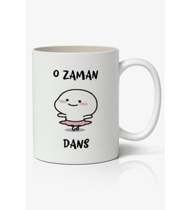 O Zaman Dans Yazılı Baskılı Kupa Bardak Baskılı Kahve Kupa Bardak
