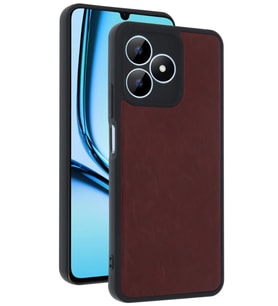 Realme Note 50 4G Kılıf Aras Deri Kapak - Bordo
