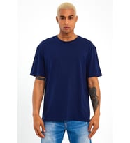 Süperlife Erkek Bisiklet Yaka  Standart &Regular Fit Tişort SPR21Y30 (Lacivert)
