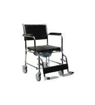 Alüminyum Katlanabilir Manuel Klozetli Banyo Sandalyesi Comfortable Wheelchair