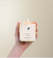 Kişiye Özel Nergis Çiçeği Kokulu Mum No.10