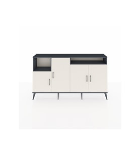 Arges Konsol 5 Raflı 4 Kapaklı 176x30x99 Antrasit-Aytaşı/Antrasit