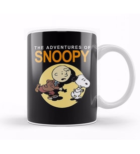 Tin Tin And Snoopy Kupa Bardak Porselen