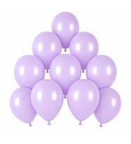 Lila Renk Lateks makaron Balon (15 cm) - 10 Adet