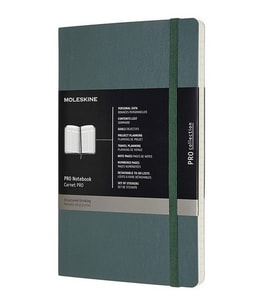 Moleskine Yumuşak Kapak Pro Defter Orman Yeşili (Çizgili - 13x21)