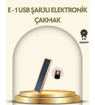 USB Şarjlı Alevsiz Elektronik Çakmak – Rüzgara Dayanıklı, Gazsız, Güvenli Kullanım