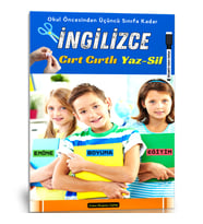 Çocuklara Cırt Cırtlı ve YAZ-SİL ile İNGİLİZCE Öğreten Kitap