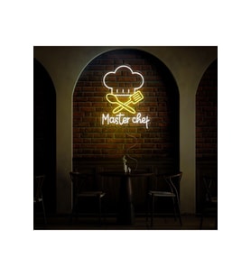 Master Chef Yazılı ve Şekilli Neon Tabela