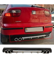Seat Leon Mk1 Gri Difüzör Çiftli Yuvarlak Egzoz Görünümlü D Tip Difizör