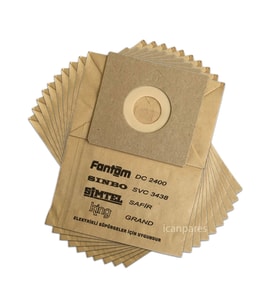 Fantom Uyumlu Canister DC 2500 Süpürge Kağıt Toz Torbası 10 Adet