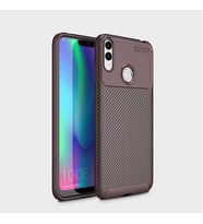 Honor 8C Kılıf Esnek Soft Karbon Tasarım Legion Serisi (Kahverengi)