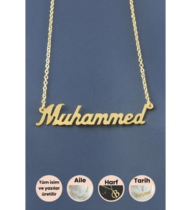 Muhammed İsimli Kolye