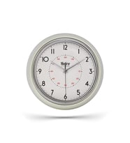 New-Max Premium Serisi Retro Tasarım Metal Kadranlı Bombeli Cam Özellikli 30 cm Ev ve Ofis Saati Beyaz