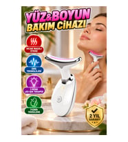 3 Modlu Boyun ve Yüz Bakım Cihazı – EMS, İyonik Temizleme, Sıcak Masaj ve LED Işık Terapili