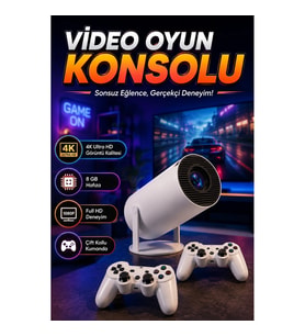 Full HD 8 GB Taşınabilir Oyun Konsolu 4K Video Destekli Çift Kollu Ayaklı Yeni Nesil
