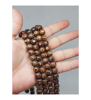 Bileklik Boy Desenli Ahşap Yarım Dizi 10mm (51366) (18CM UZUNLUĞUNDADIR)