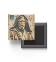 Obi-Wan Kenobi - Baskılı Buzdolap Magneti Kare - 9x9 cm