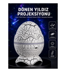 Mey İthalat® Ayarlanabilir Parlaklık ve Sis Efektli Atmosfer Lambası
