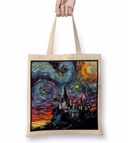 Harry Potter Van Gogh Never Saw Hogwarts Bez Çanta Uzun Saplı