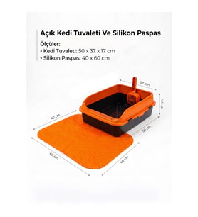 SİLİKON PASPAS 40*50 cm-TURUNCU