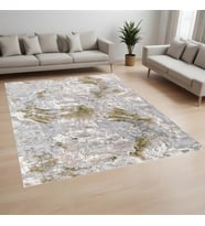 Eliana Home Dijital Baskı Yıkanabilir Kaymaz Taban Salon Halısı Ve Yolluk LN007-FNL257 (Gri)