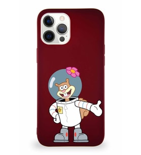 Apple iPhone 12 Pro Max Soft Premier Kapak Sandy Tasarımlı Silikon Kılıf - Mürdüm (Şeffaf)