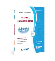 Egem Eğitim Yayınları AÖF Sosyal Hizmete Giriş Konu ve Soru Bankası Modüler (Çok Renkli)