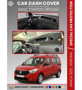 DACIA DOKKER (2012-2020) Torpido Örtüsü Ön Göğüs Koruma Torpido Koruma Çatlamayı Engeller Tam Uyum