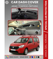 DACIA DOKKER (2012-2020) Torpido Örtüsü Ön Göğüs Koruma Torpido Koruma Çatlamayı Engeller Tam Uyum