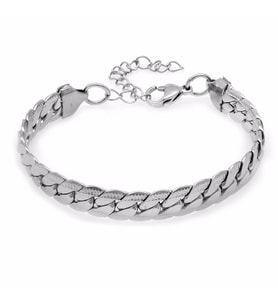 Silver Renk Çelik Kadın Snake Bileklik (Çok Renkli)