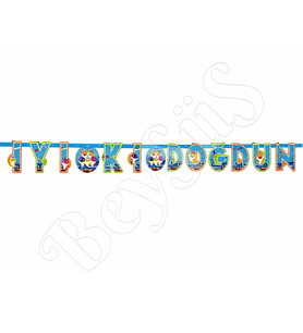 Baby Shark Temalı Happy Birthday Banner