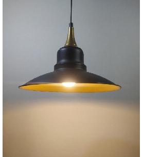 RİOLİGHT RETRO TEKLİ METAL SARKIT ÇAP: 30CM (Siyah)