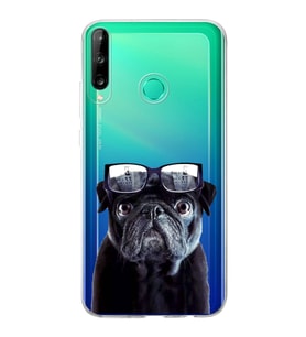 PrintiFy Huawei P40 Lite E ile Uyumlu 1mm Slim Fit Köpek 3 050f Baskılı Şeffaf  Kılıf