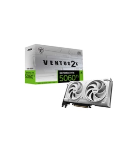 MSI VGA GEFORCE RTX 5060 TI 16G VENTUS 2X OC WHITE PLUS RTX5060TI 16GB GDDR7 128B DX12 PCIE 5.0 X16 (3XDP 1XHDMI)