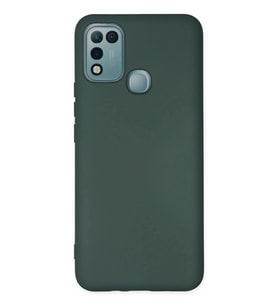 Durukar® İnfinix Hot 10 Play Kılıf Nano içi Kadife Silikon - Koyu Yeşil