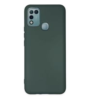 Durukar® İnfinix Hot 10 Play Kılıf Nano içi Kadife Silikon - Koyu Yeşil