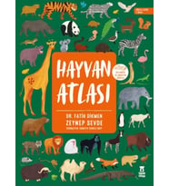 Hayvan Atlası (Dünya Haritası ve Çıkartma Hediyeli)
