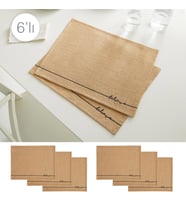Ocean Home Textile 6'lı Believe Jüt Amerikan Servis Seti 45 x 35 cm