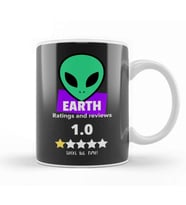 Earth Alien Rating Kupa Bardak Porselen